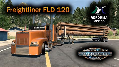 Freightliner FLD 120 Para American Truck Simulator 1 46 En Mapa De