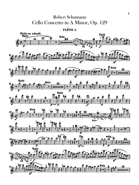 Cello Concerto Op129 Schumann Robert Imslp Free Sheet Music Pdf