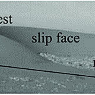 Diagram Showing The Typical Shape Of A Barchan Dune The Length L And