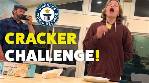 Teen Breaks World Record Eating Crackers Guinness World Records