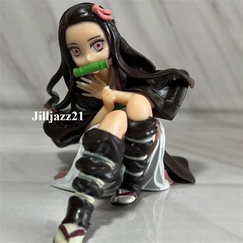 Jual Action Figure Nezuko Kamado Sitting Kimetsu No Yaiba Demon Slayer Mainan Hot Toys Anime