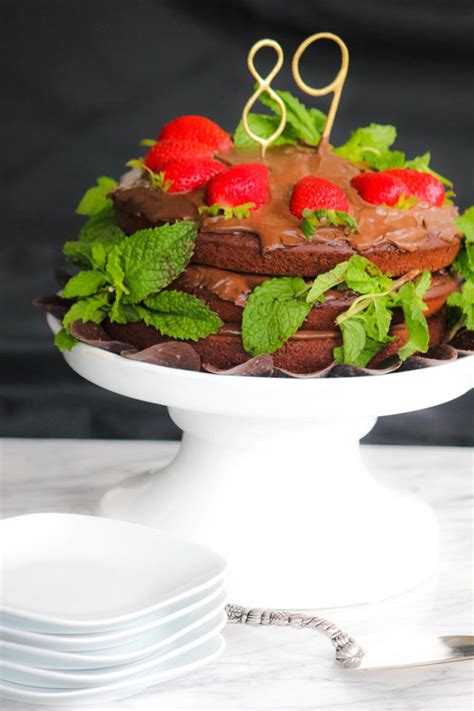 Naked Healthy Chocolate Cake Recipe With Mint Clean Cuisine