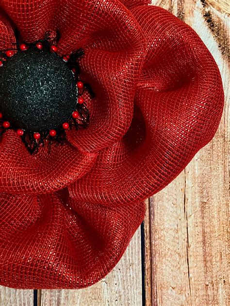 Remembrance Wreath Poppy Veterans Day Poppy for Remembrance - Etsy