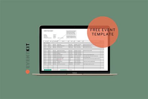 Event Kit Free Event Run Sheet Template