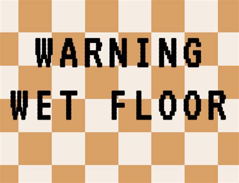 Warning Wet Floor By Metaarcade For Trijam The Hour Game Jam