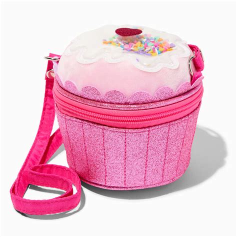 Claire S Club Pink Cupcake Crossbody Bag Claire S