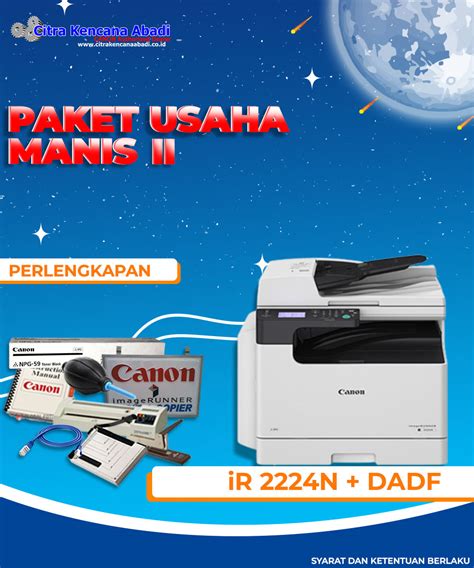 Paket Usaha Mesin Fotocopy II IR 2224N DADF Citra Kencana Abadi