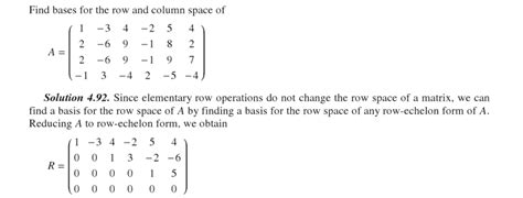 what are the row spaces, column spaces and null spaces in Linear Algebra? - EE-Vibes