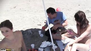 Real Sex Party On The Sunny Beach Carol Vega