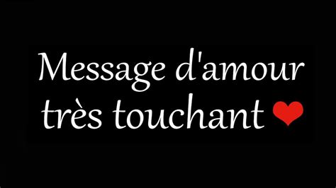 Message d amour très touchant YouTube