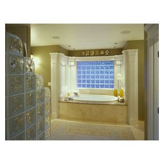 Pittsburgh Corning Glass Block Traditional Bathroom Atlanta By