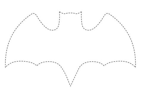 Bat Tracing Worksheet Coloring Page