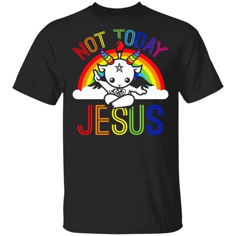 Funny Lgbt Shirt Not Today Jesus T Shirt Funny Lgbt Shirt Cubebik