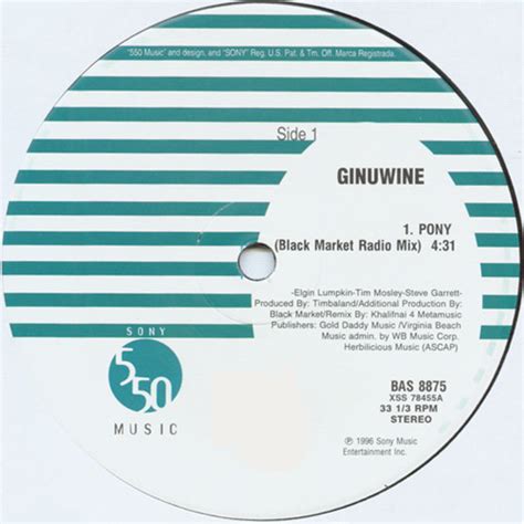 Ginuwine – Pony (1996, Vinyl) - Discogs