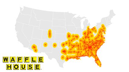 Do You Live In Ihop America Or Waffle House America Map