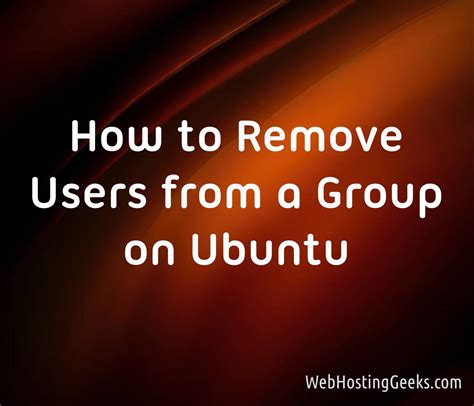 How To Remove A User From A Group On Ubuntu Linux Tutorials For Beginners