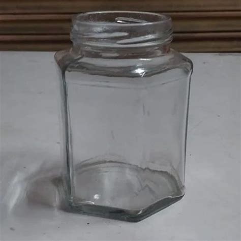 Ml Hexagonal Glass Storage Jar At Rs Piece In Firozabad Id