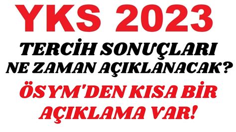 TERCİH SONUÇLARI NE ZAMAN AÇIKLANACAK ÖSYM DEN KISA AÇIKLAMA VAR