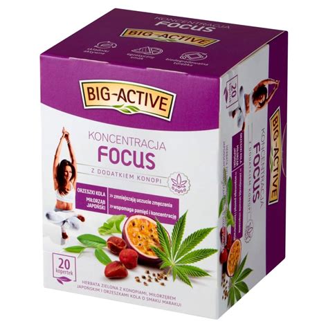 Big Active Focus Herbata Zielona Koncentracja G X G