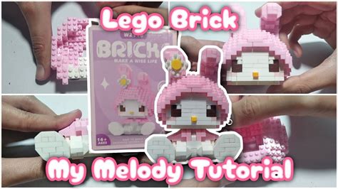 My Melody Tutorial Lego Brick W2118 How To Build Nano Block Cara Memasang Merakit Youtube