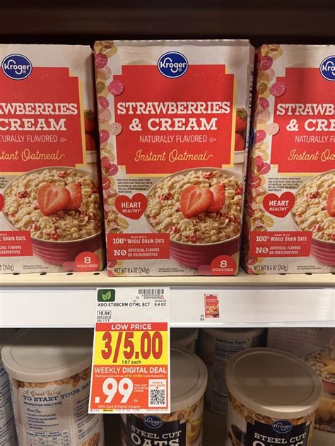 Kroger Instant Oatmeal as low as 99¢! - Kroger Krazy