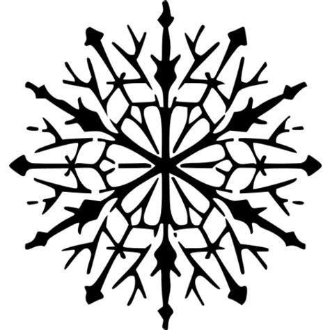 Black Snowflake 52 Icon Free Black Snowflake Icons