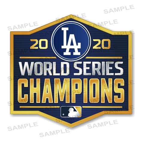 Los Angeles Dodgers World Series Champions 2020 Precision Cut Decal