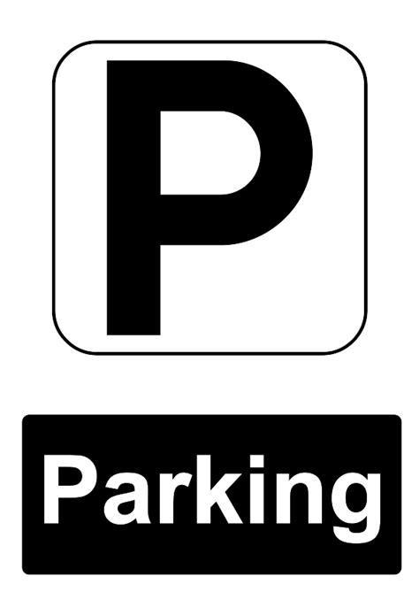 Free Printable Parking Signs