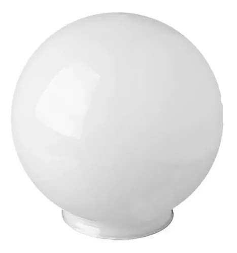 Globo De Vidro P Iluminação Esfera Leitoso Branco 15x28