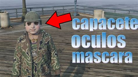 GLITCH GTA V COMO COLOCAR CAPACETE MASCARA E OCULOS FAÇA SUA