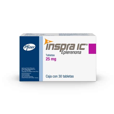 Inspra Ic 25 Mg Con 30 Tabletas Compra En Prixz