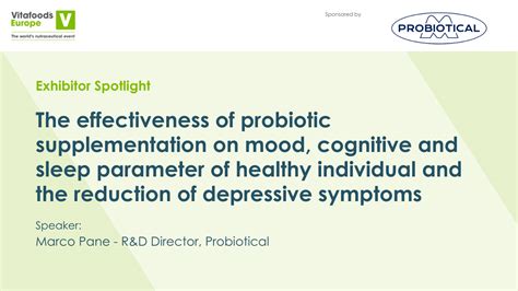 The Effectiveness Of Probiotic Supplementation On Mood Cognitive And