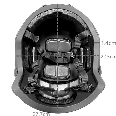 Capacete Tático Balístico ACH PE de Aramida NIJ 3A UHMW LOJA