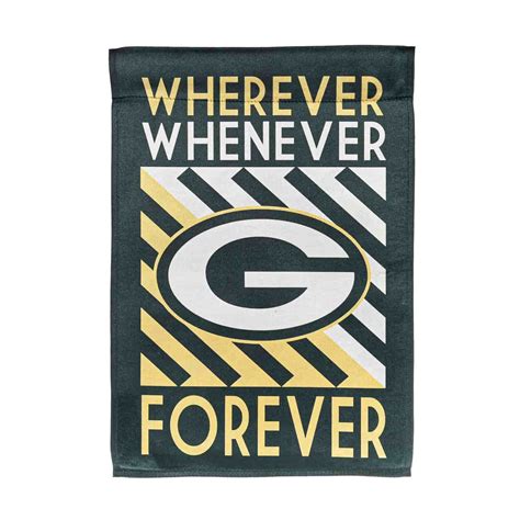 Green Bay Packers Wherever Whenever Forever House Flag Mymancave Store