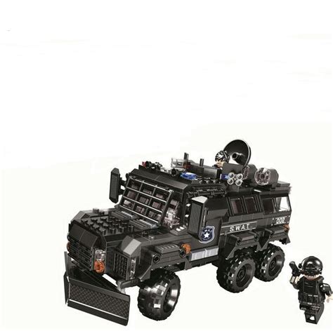 City Swat Heavy Armored Car Minifigures Lego Compatible City Police