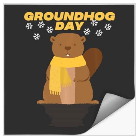 Happy Groundhog Day Punxsutawney Phil Stickers Sold By Clarkmurphy