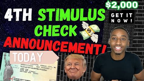 BREAKING FOURTH STIMULUS CHECK Update Today 2021 HUGE MONTHLY 4th