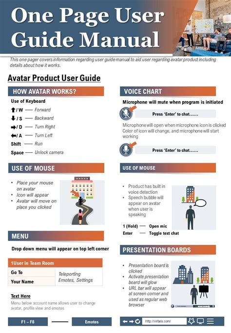 One Page User Guide Manual Presentation Report Infographic Ppt Pdf