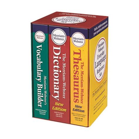 MERRIAM WEBSTER INC MERRIAM WEBSTERS EVERYDAY LANGUAGE REFERENCE SET