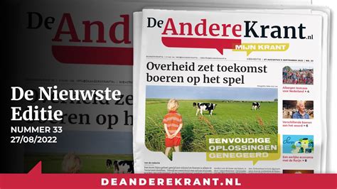 Overheid Zet Toekomst Boeren Op Het Spel In De Andere Krant 33 2022