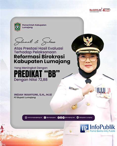 InfoPublik Nilai Reformasi Birokrasi Lumajang Meningkat Pj Bupati