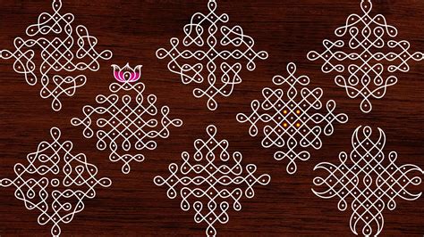 Navratri Special Kambi Kolam Design Simple Dots Chukkala