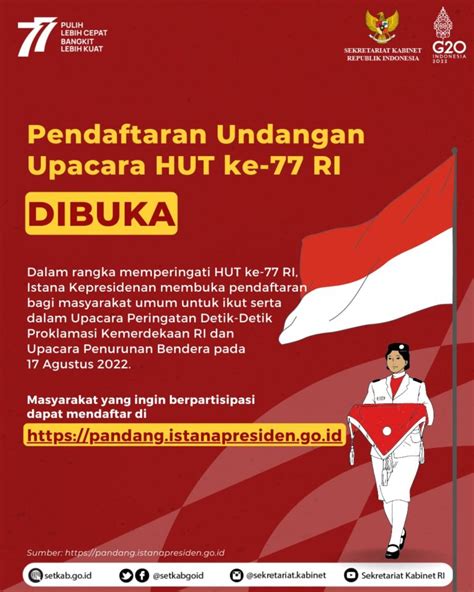 Sekretariat Kabinet Republik Indonesia Pendaftaran Undangan Upacara