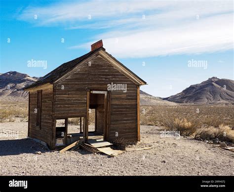 Abandoned Building In Rhyolite A Ghost Town In Nye County Near Death