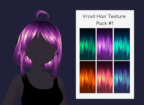 Vroid Studio Hair Texture Pack Etsy