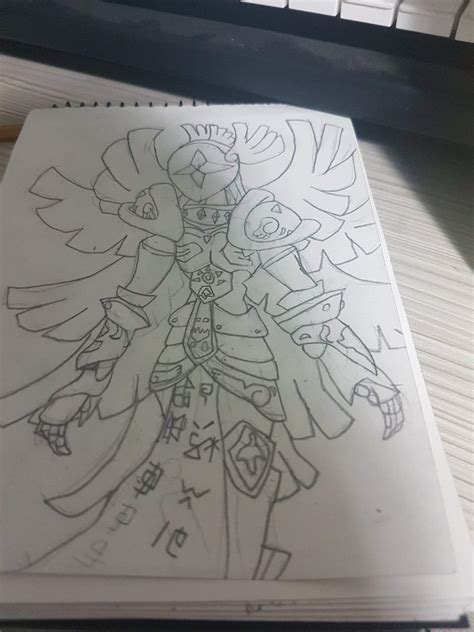 I Made This Seraphimon Drawing Digimon Amino