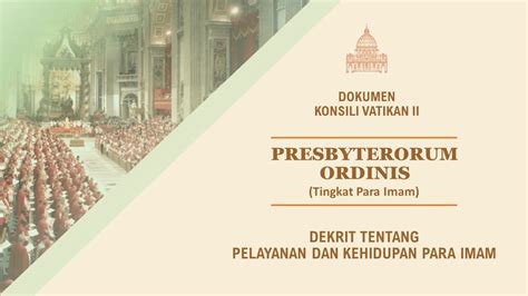 Presbyterorum Ordinis Katekese Indonesia