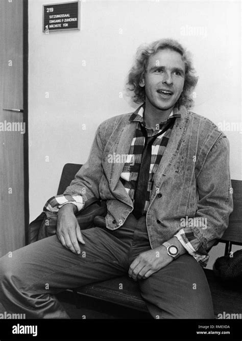 Entertainer Thomas Gottschalk in the 1980s (undated photo Stock Photo ...