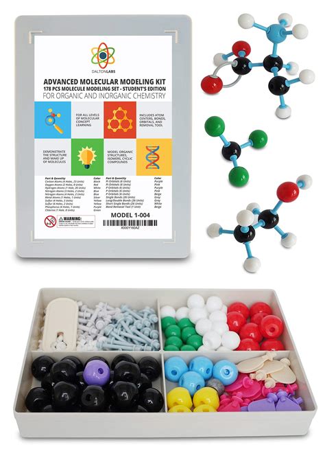 Molecular Model Kit With Molecule Modeling Software And User Guide