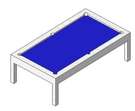 OBJETO BIM Mesa De Billar Descarga Gratuita De Archivos BIM Revit